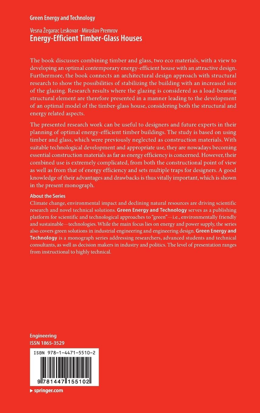 Rückseitencover Energy-Efficient Timber-Glass Houses