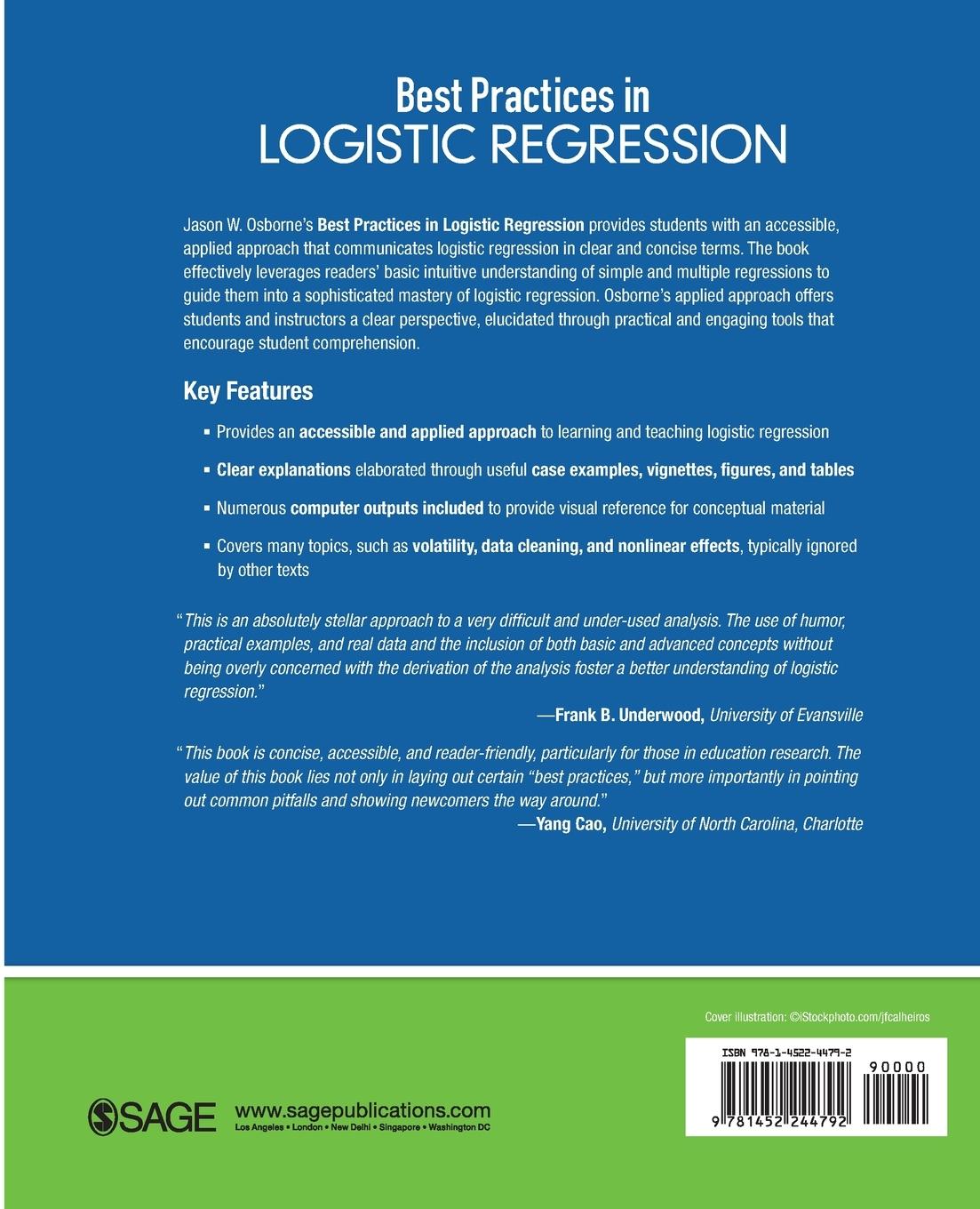 Rückseitencover Best Practices in Logistic Regression