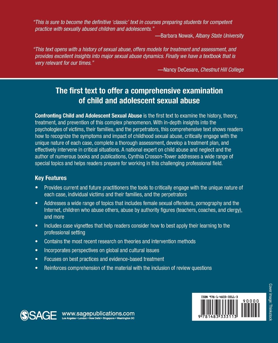 Rückseitencover Confronting Child and Adolescent Sexual Abuse