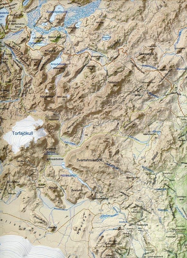 Beispielinhalt (Bild) Island Serkort 04 Landmannalaugar - Porsmörk 1 : 100 000