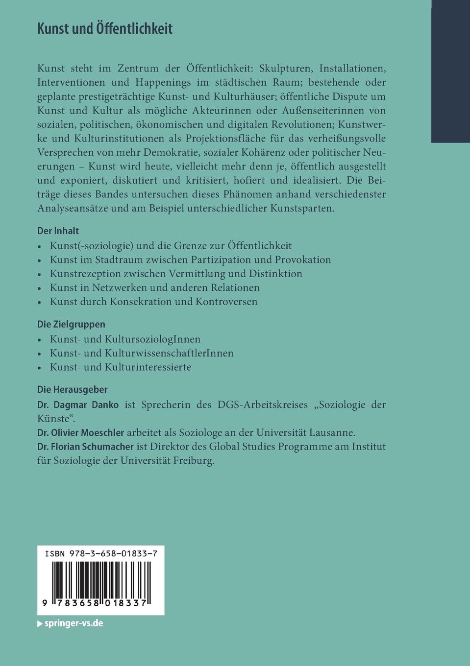 Rückseitencover Kunst und Öffentlichkeit