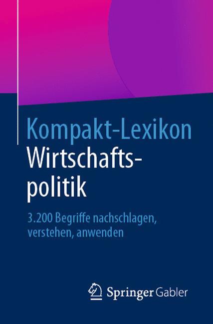 Vorderes Coverbild Kompakt-Lexikon Wirtschaftspolitik