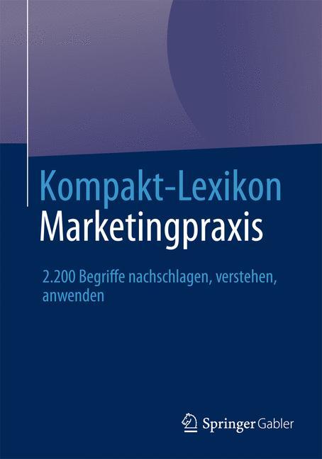 Vorderes Coverbild Kompakt-Lexikon Marketingpraxis