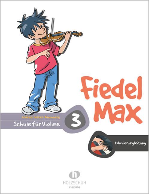 Vorderes Coverbild Fiedel-Max für Violine - Schule, Band 3. Klavierbegleitung