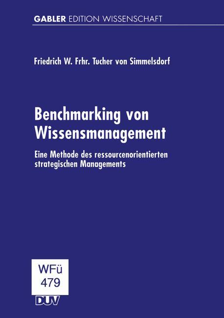 Vorderes Coverbild Benchmarking von Wissensmanagement