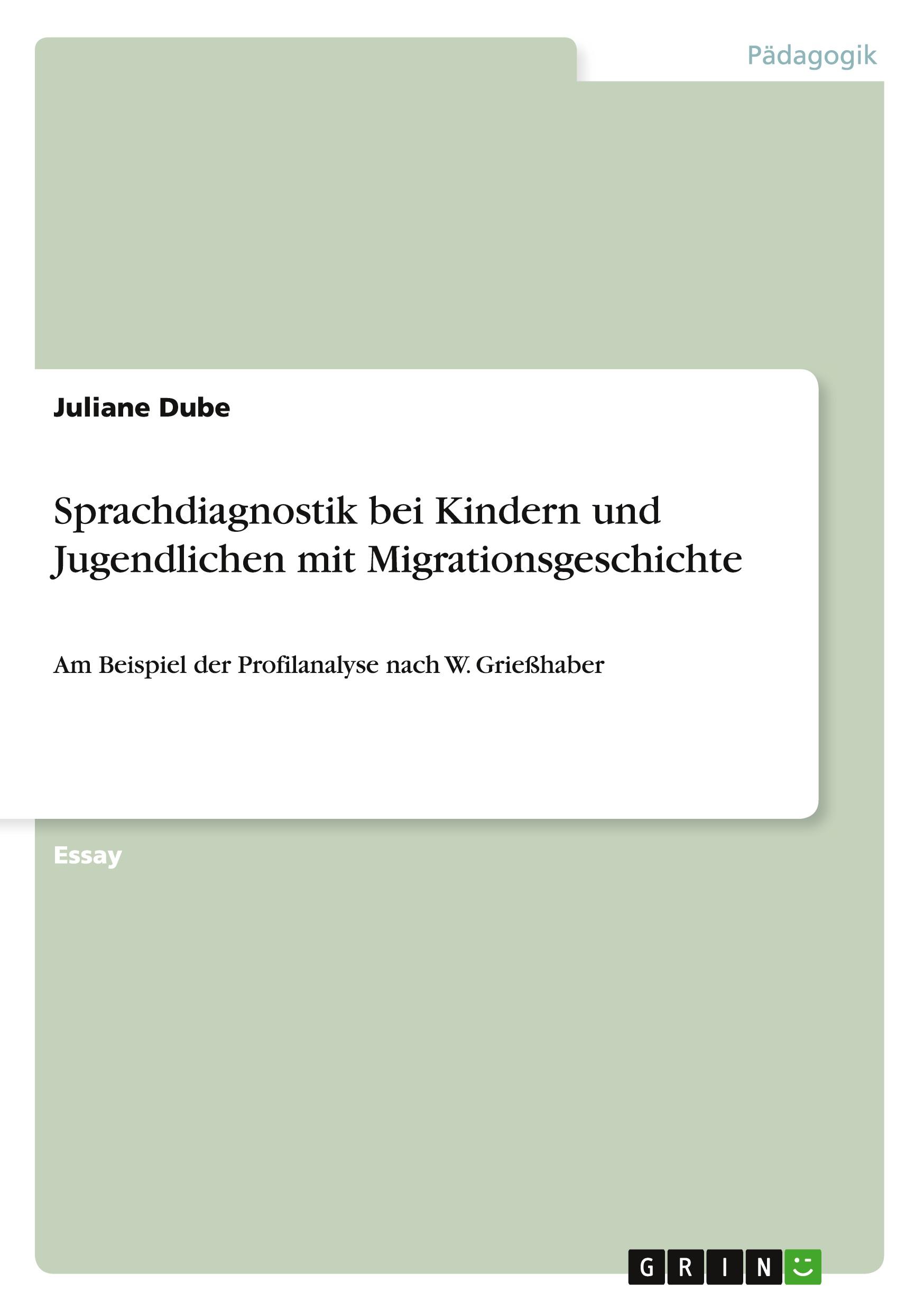 Vorderes Coverbild Sprachdiagnostik bei Kindern und Jugendlichen mit Migrationsgeschichte