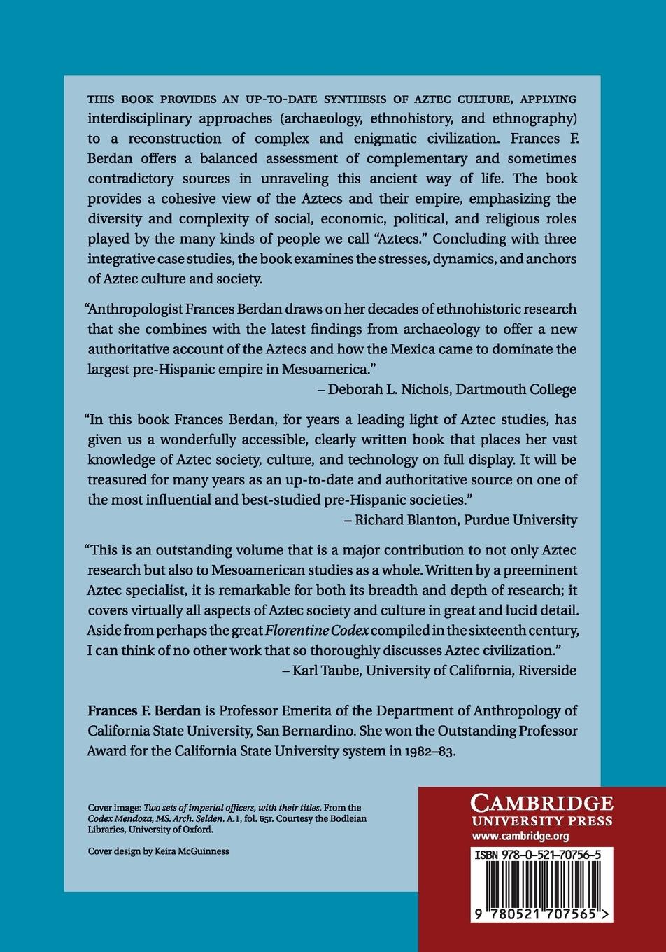 Rückseitencover Aztec Archaeology and Ethnohistory