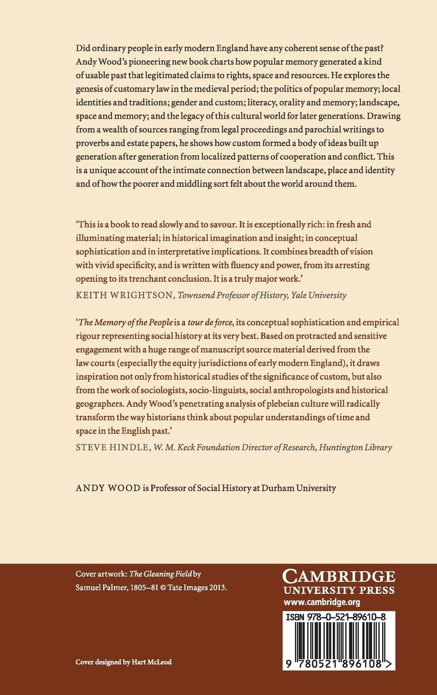 Rückseitencover The Memory of the People