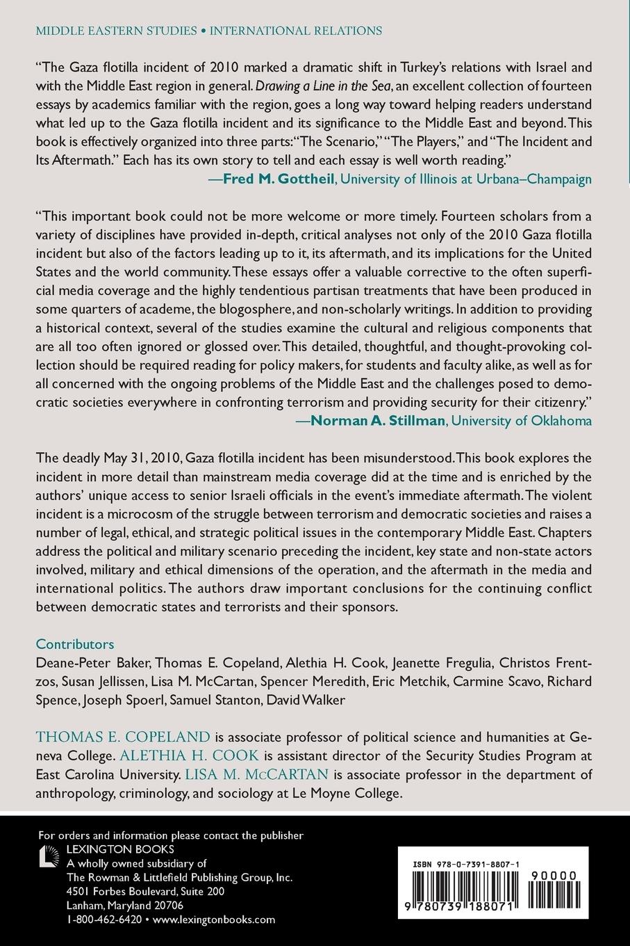 Rückseitencover Drawing a Line in the Sea