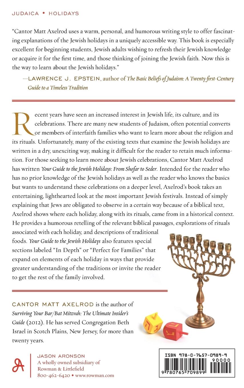 Rückseitencover Your Guide to the Jewish Holidays