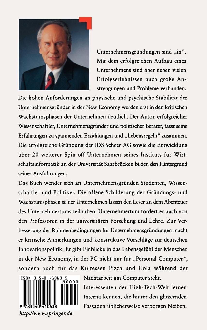 Rückseitencover Unternehmen gründen ist nicht schwer ¿