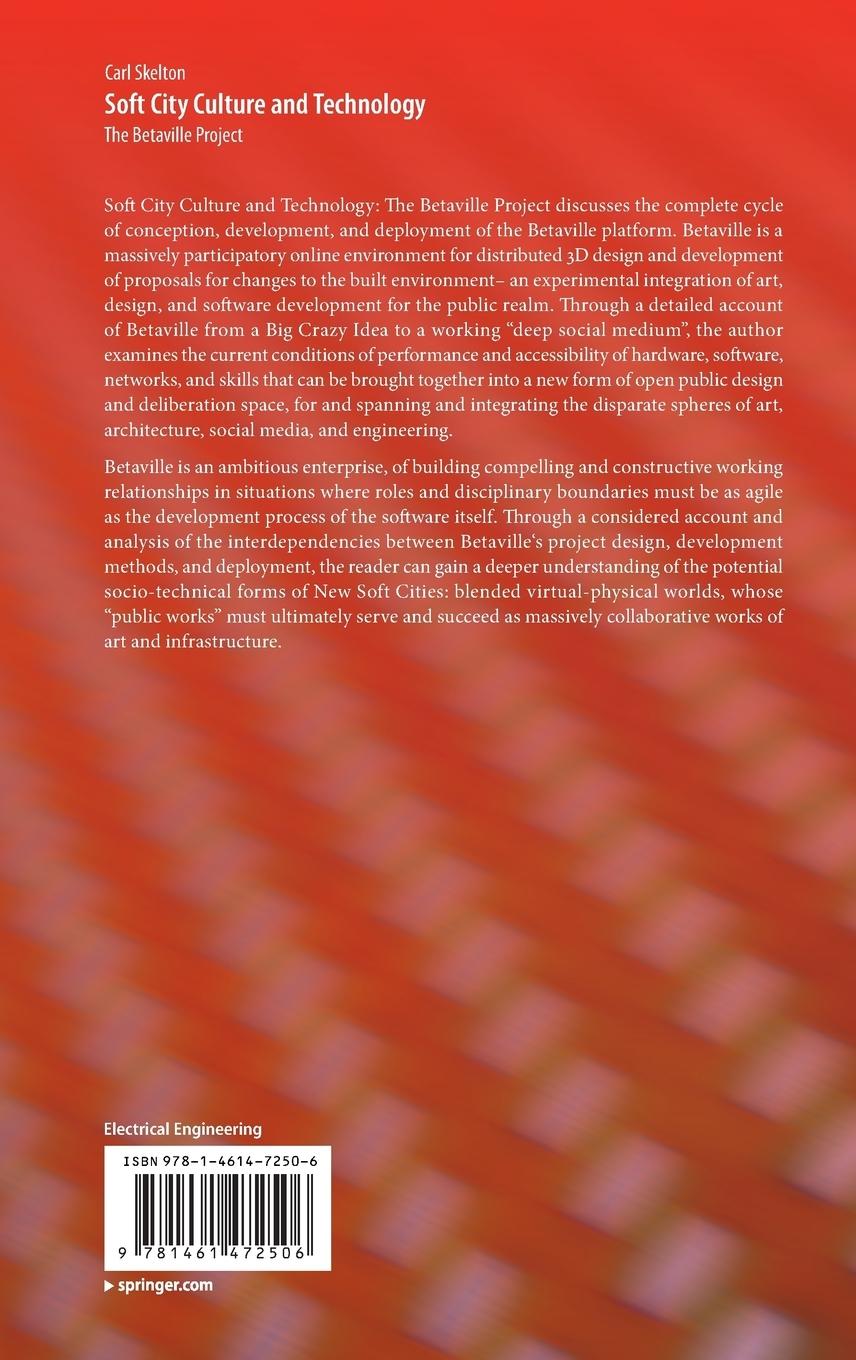Rückseitencover Soft City Culture and Technology