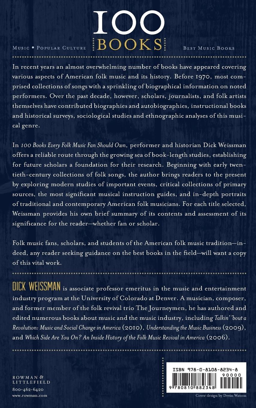 Rückseitencover 100 Books Every Folk Music Fan Should Own
