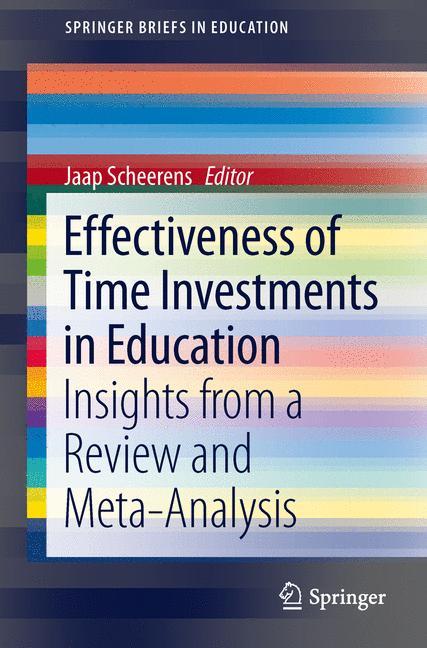 Vorderes Coverbild Effectiveness of Time Investments in Education