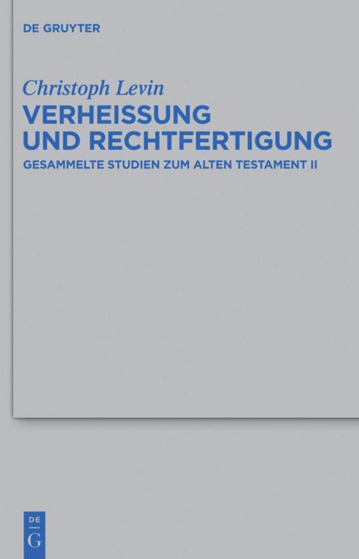 Vorderes Coverbild Verheißung und Rechtfertigung