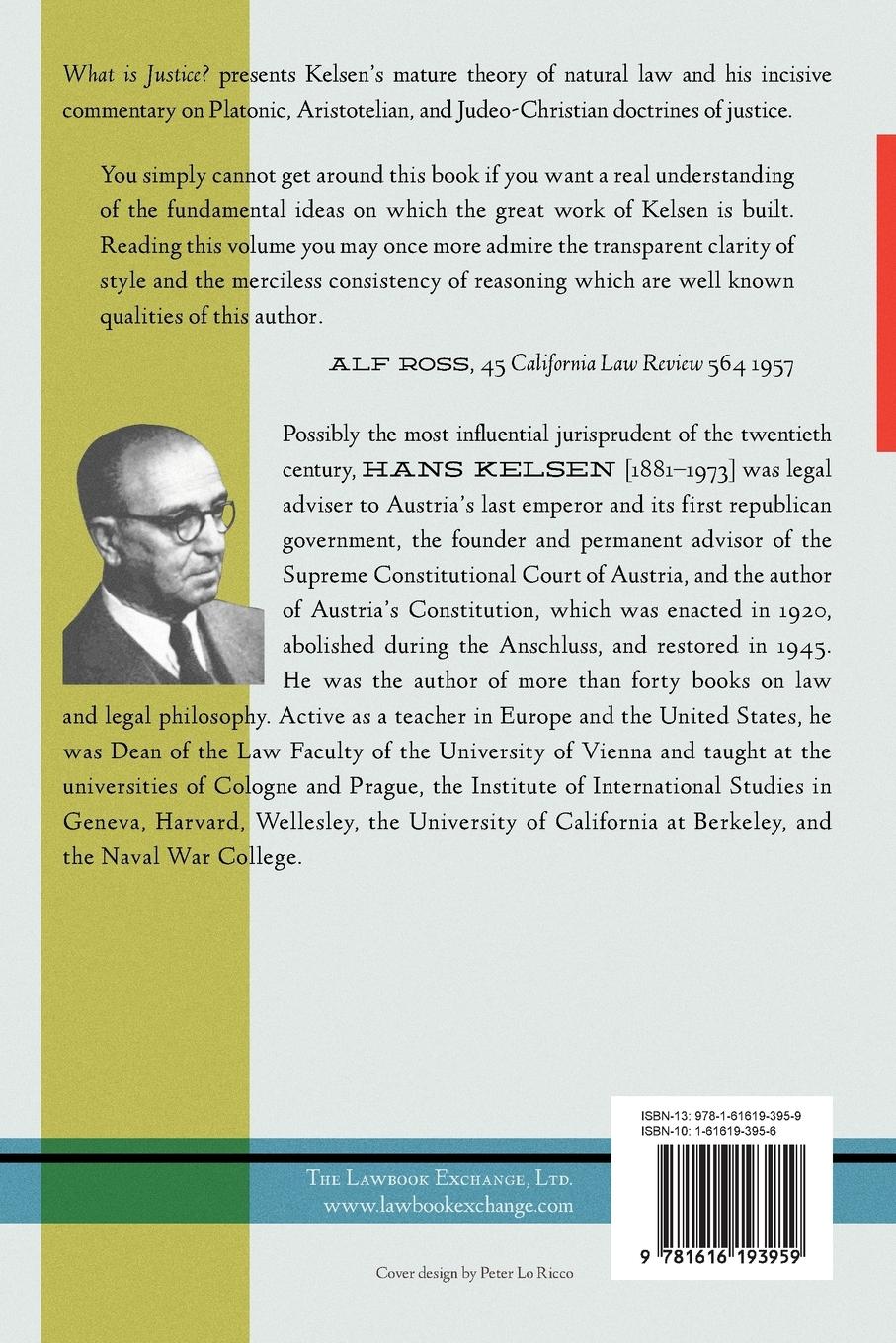 Rückseitencover What Is Justice? Justice, Law and Politics in the Mirror of Science