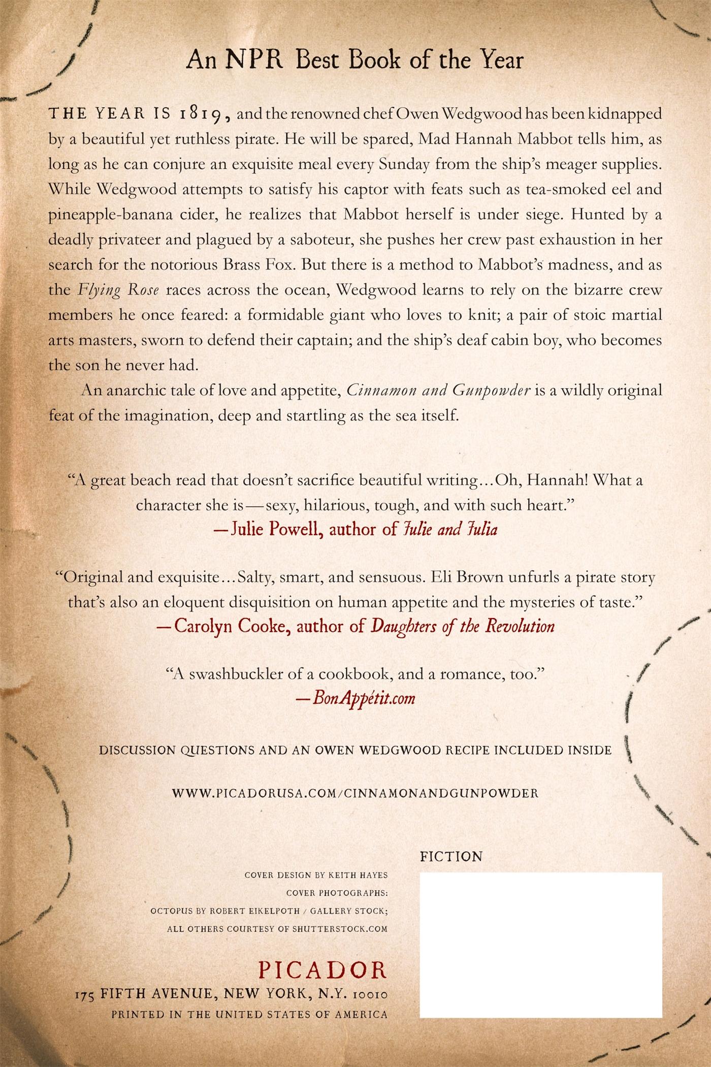 Rückseitencover Cinnamon and Gunpowder