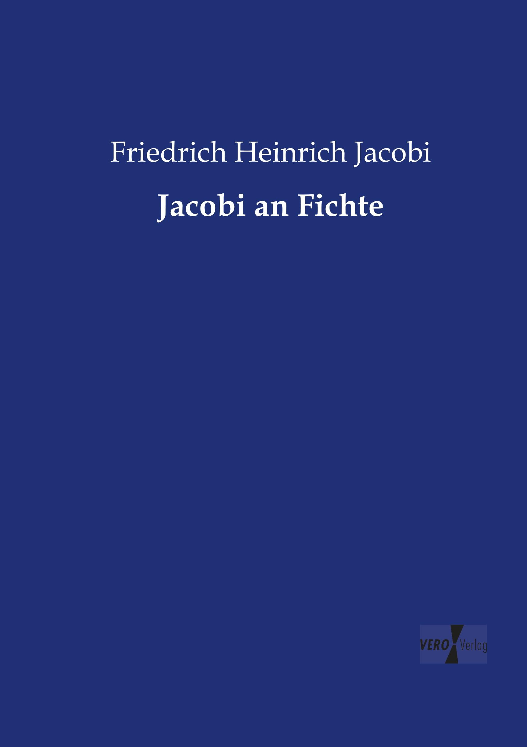 Vorderes Coverbild Jacobi an Fichte