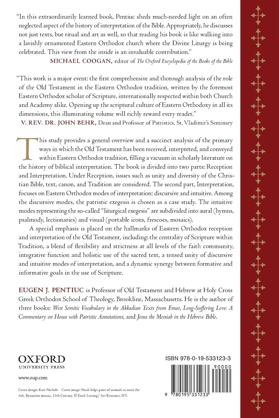 Rückseitencover The Old Testament in Eastern Orthodox Tradition