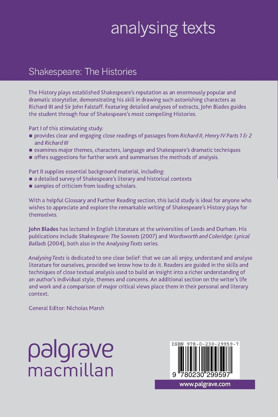 Rückseitencover Shakespeare