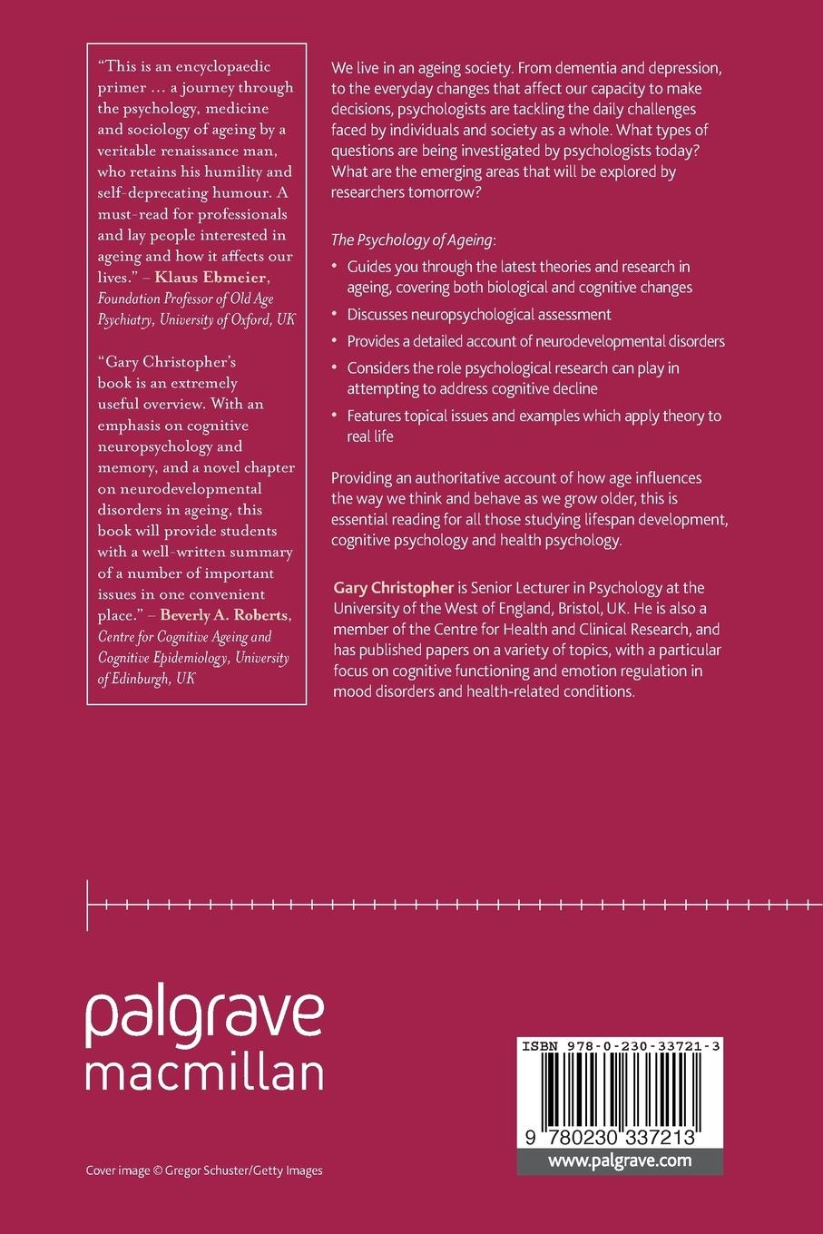 Rückseitencover The Psychology of Ageing