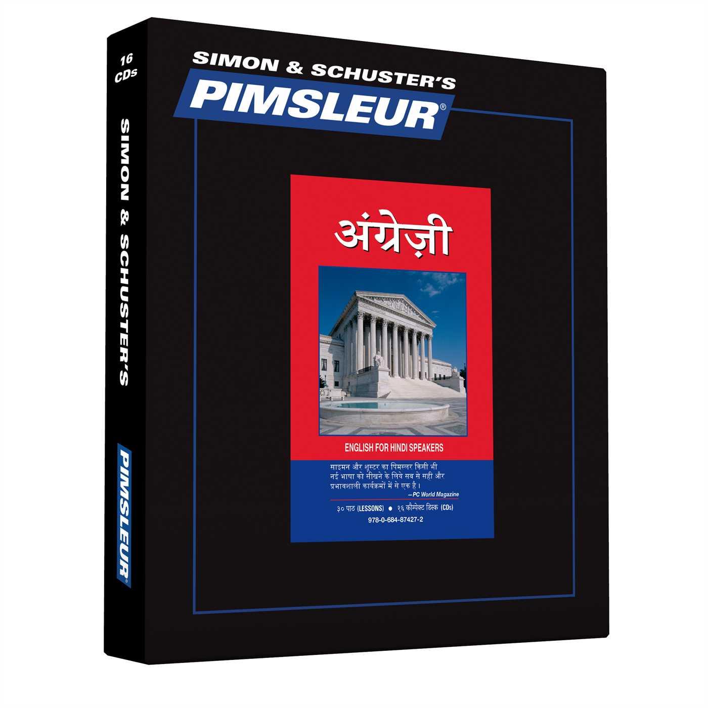 Vorderes Coverbild Pimsleur English for Hindi Speakers Level 1 CD: Learn to Speak and Understand English as a Second Language with Pimsleur Language Programs