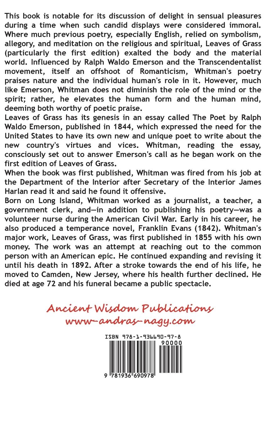 Rückseitencover Leaves of Grass