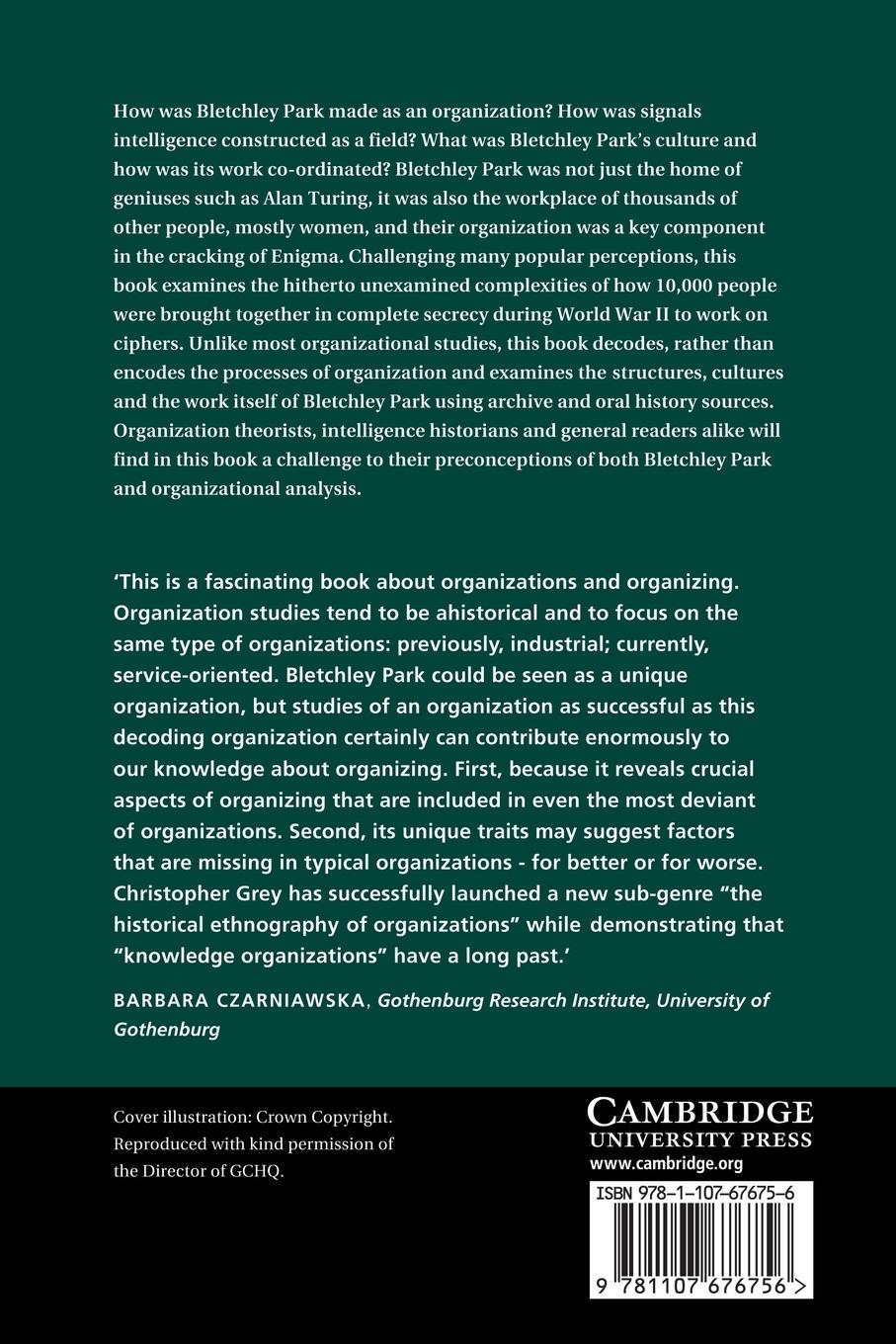 Rückseitencover Decoding Organization