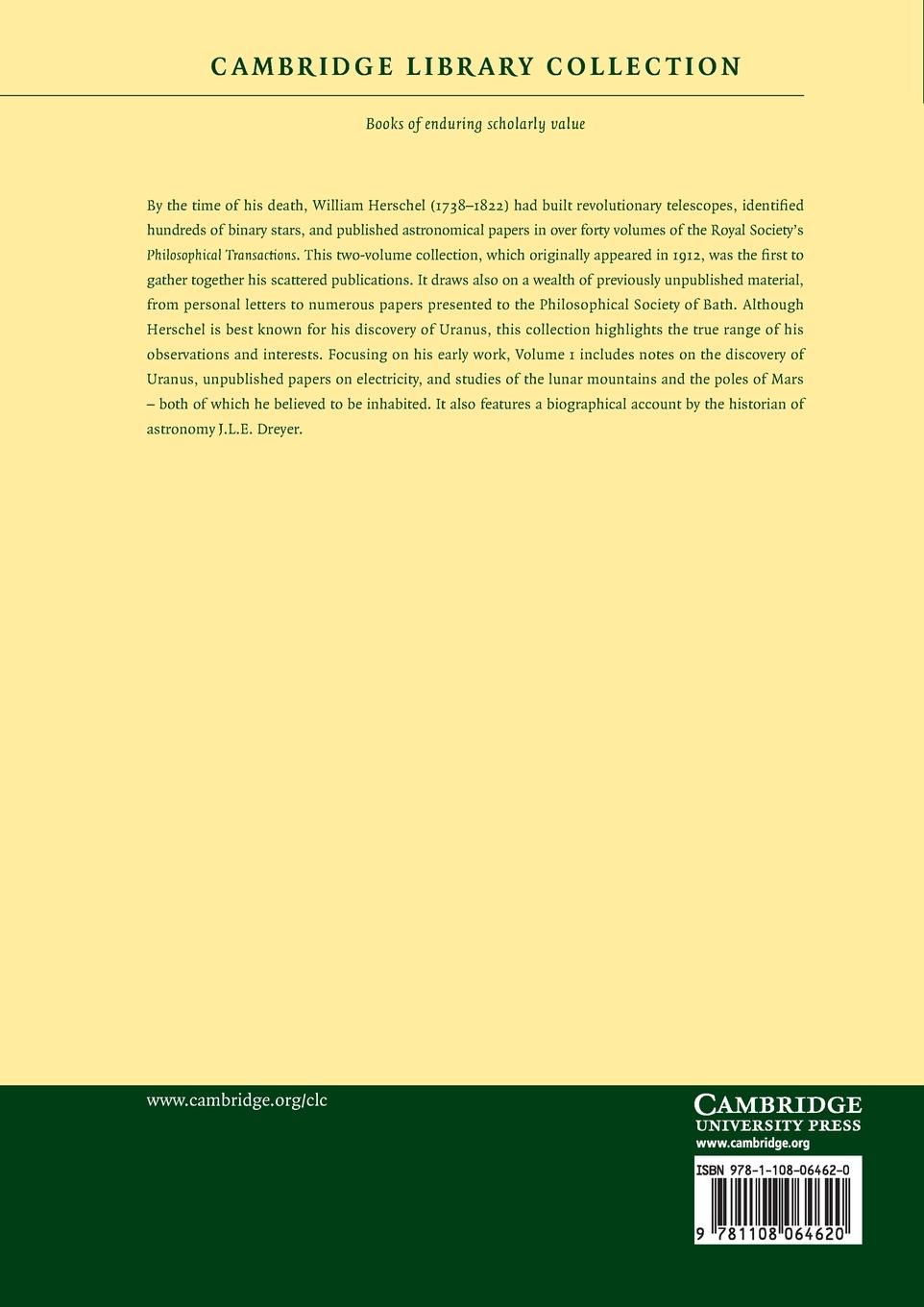 Rückseitencover The Scientific Papers of Sir William Herschel