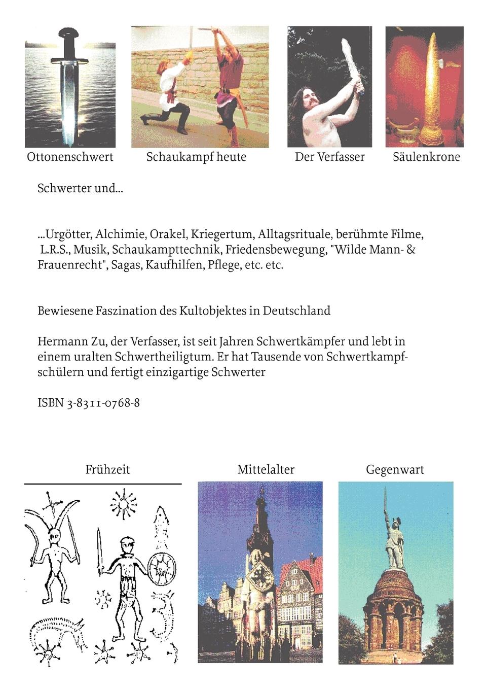 Rückseitencover Der Mythos vom heiligen Schwert