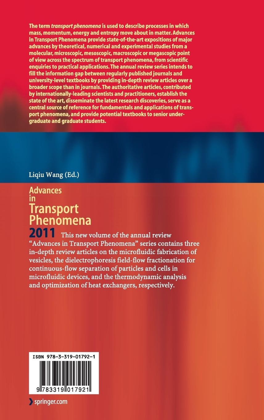 Rückseitencover Advances in Transport Phenomena 2011