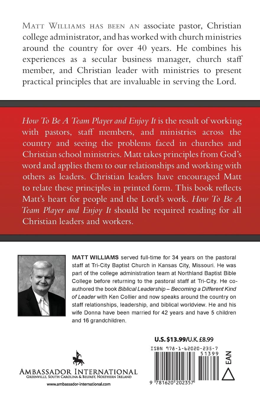 Rückseitencover How To Be A Team Player and Enjoy It