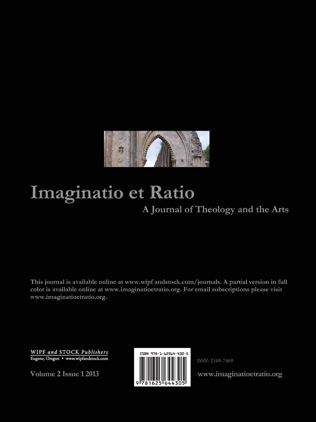 Rückseitencover Imaginatio Et Ratio