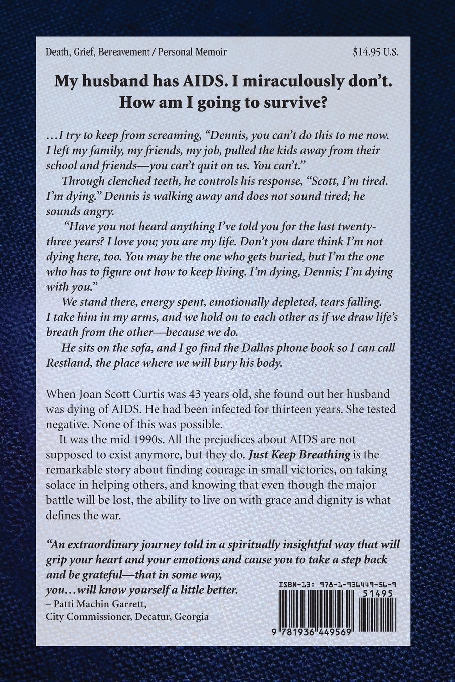 Rückseitencover Just Keep Breathing. at 44, He Died. She Didn't.