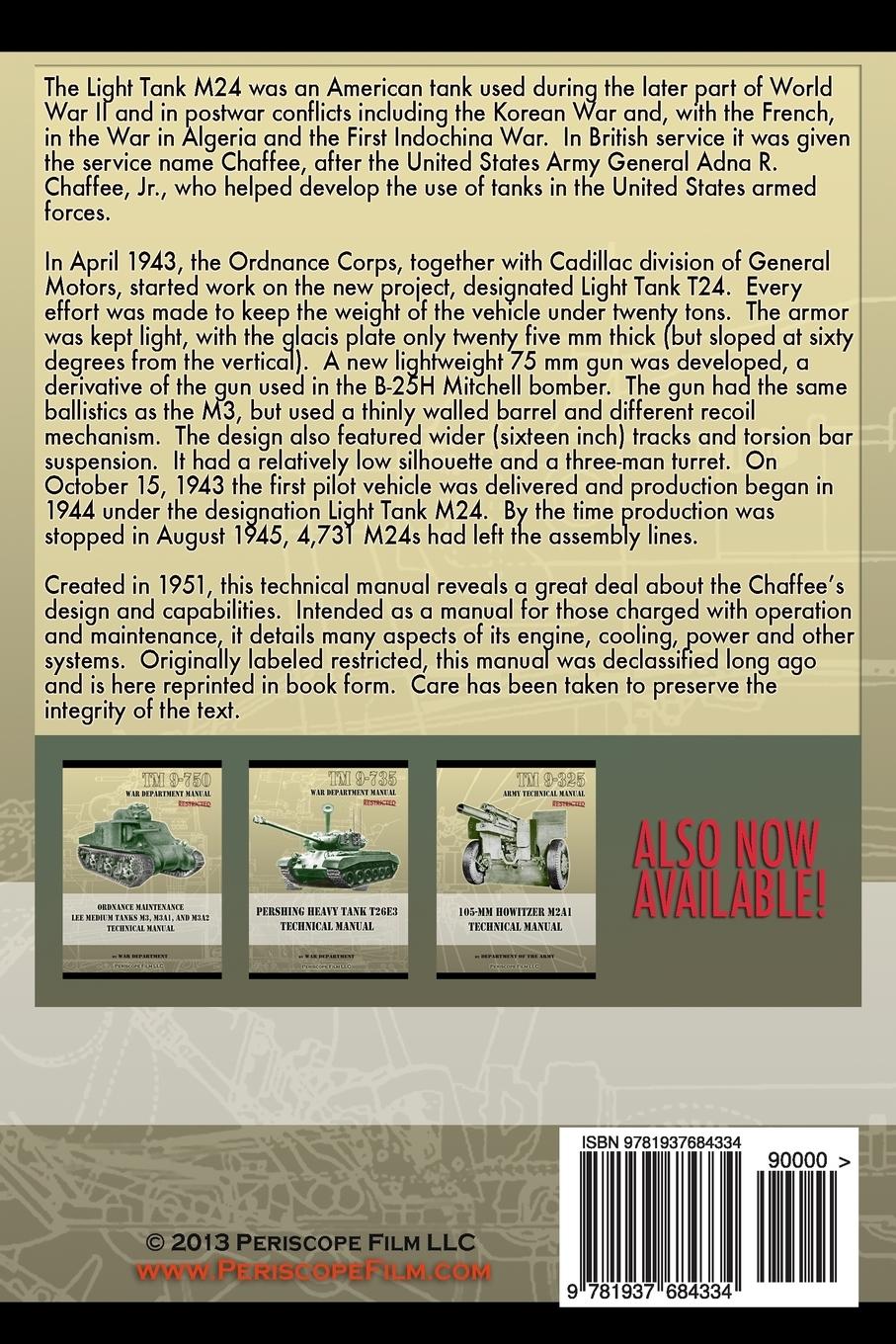 Rückseitencover M24 Chaffee Light Tank Technical Manual