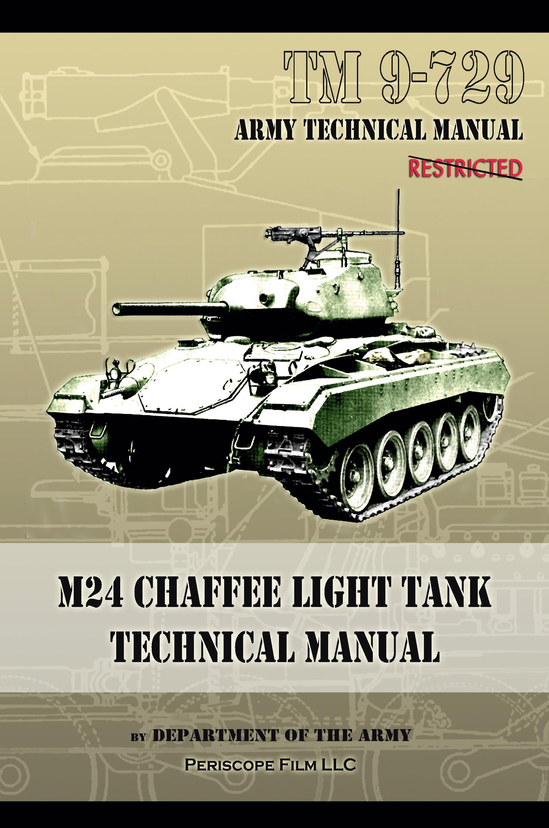 Vorderes Coverbild M24 Chaffee Light Tank Technical Manual