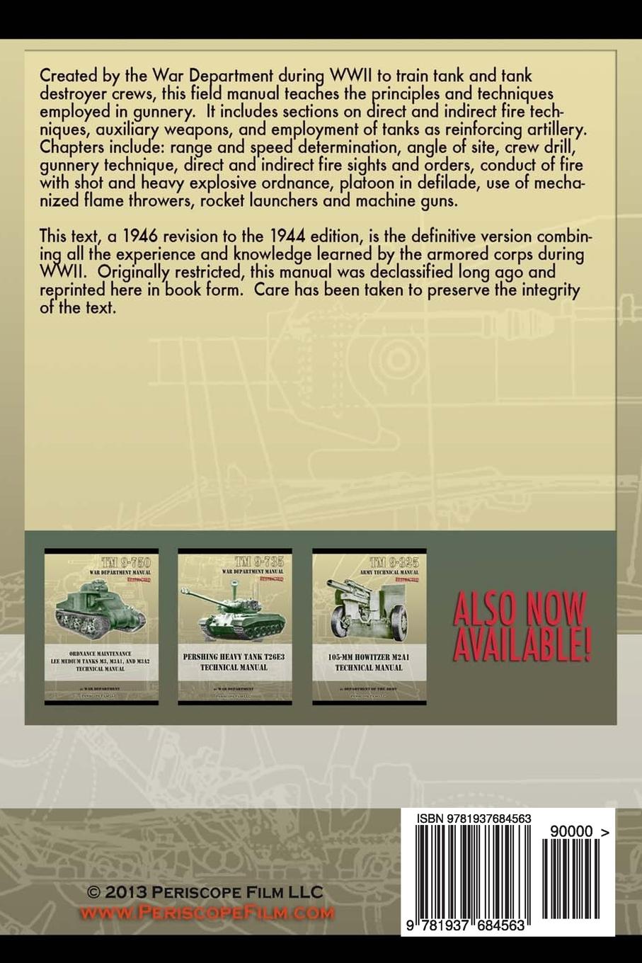 Rückseitencover Tank and Tank Destroyer Gunnery Field Manual