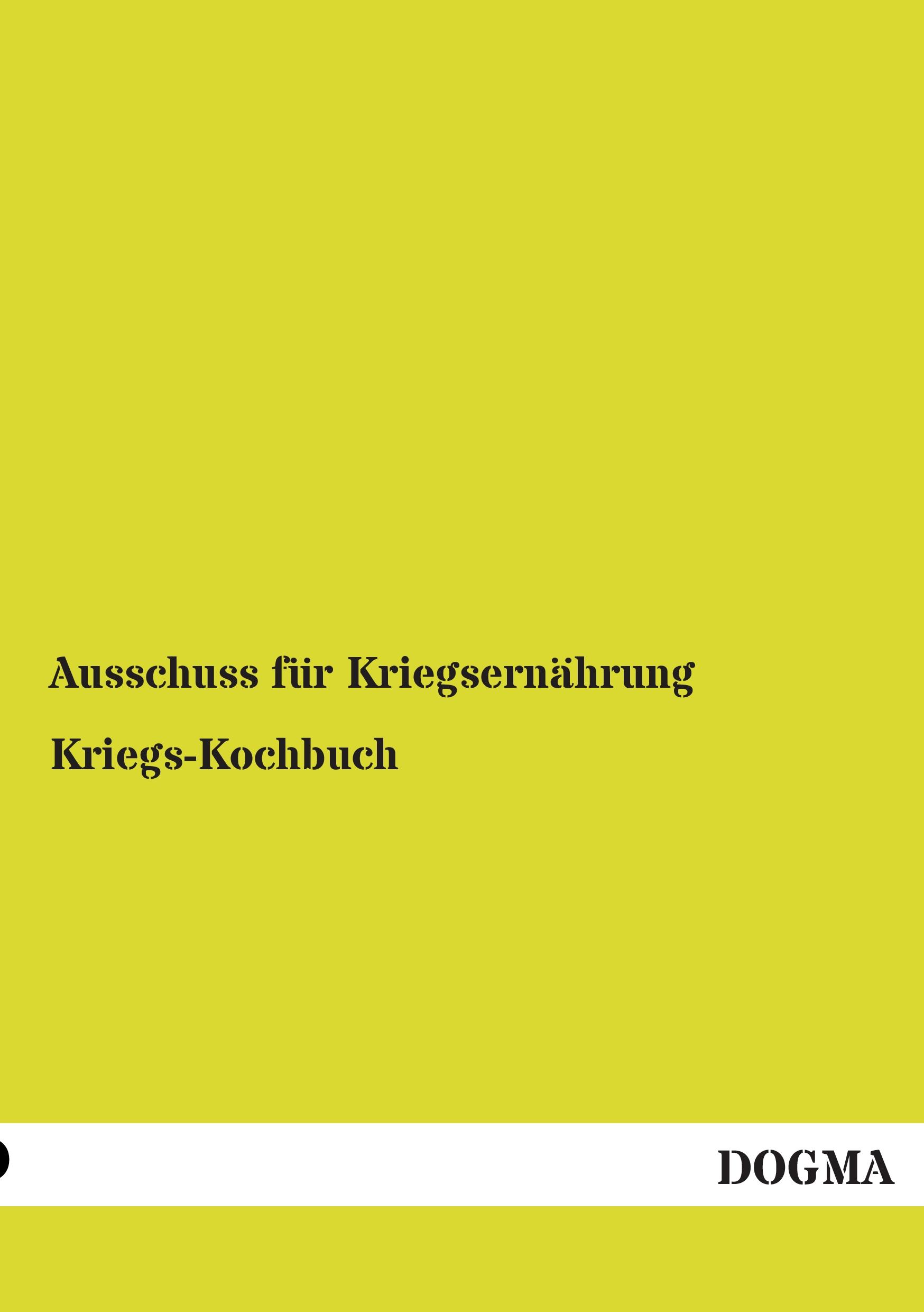 Vorderes Coverbild Kriegs-Kochbuch