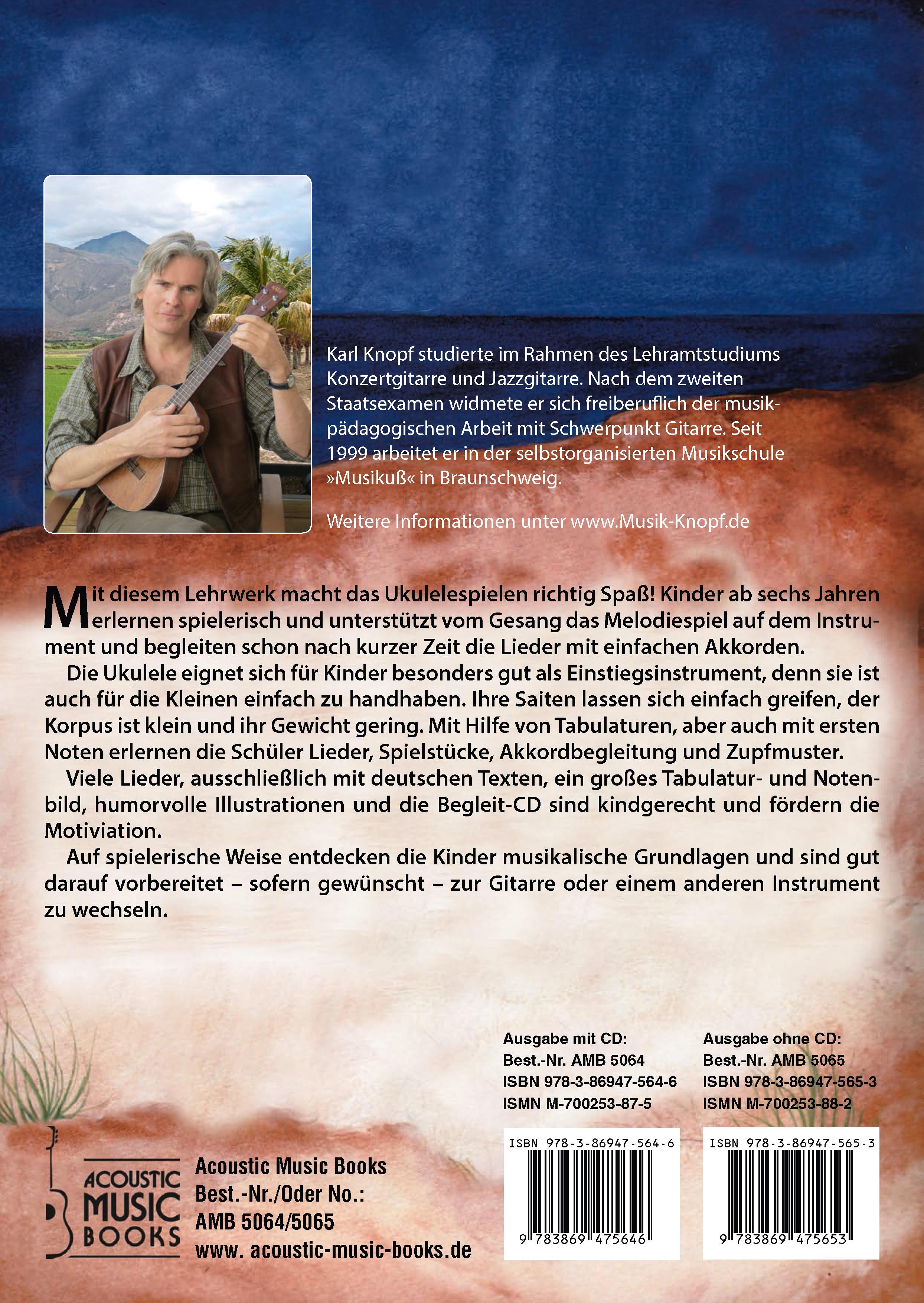 Rückseitencover Komm, wir spielen Ukulele!