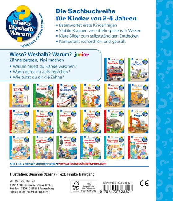 Beispielinhalt (Bild) Wieso? Weshalb? Warum? junior, Band 52: Zähne putzen, Pipi machen