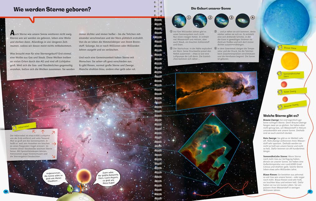 Beispielinhalt (Bild) Wieso? Weshalb? Warum? ProfiWissen: Weltraum (Band 6)