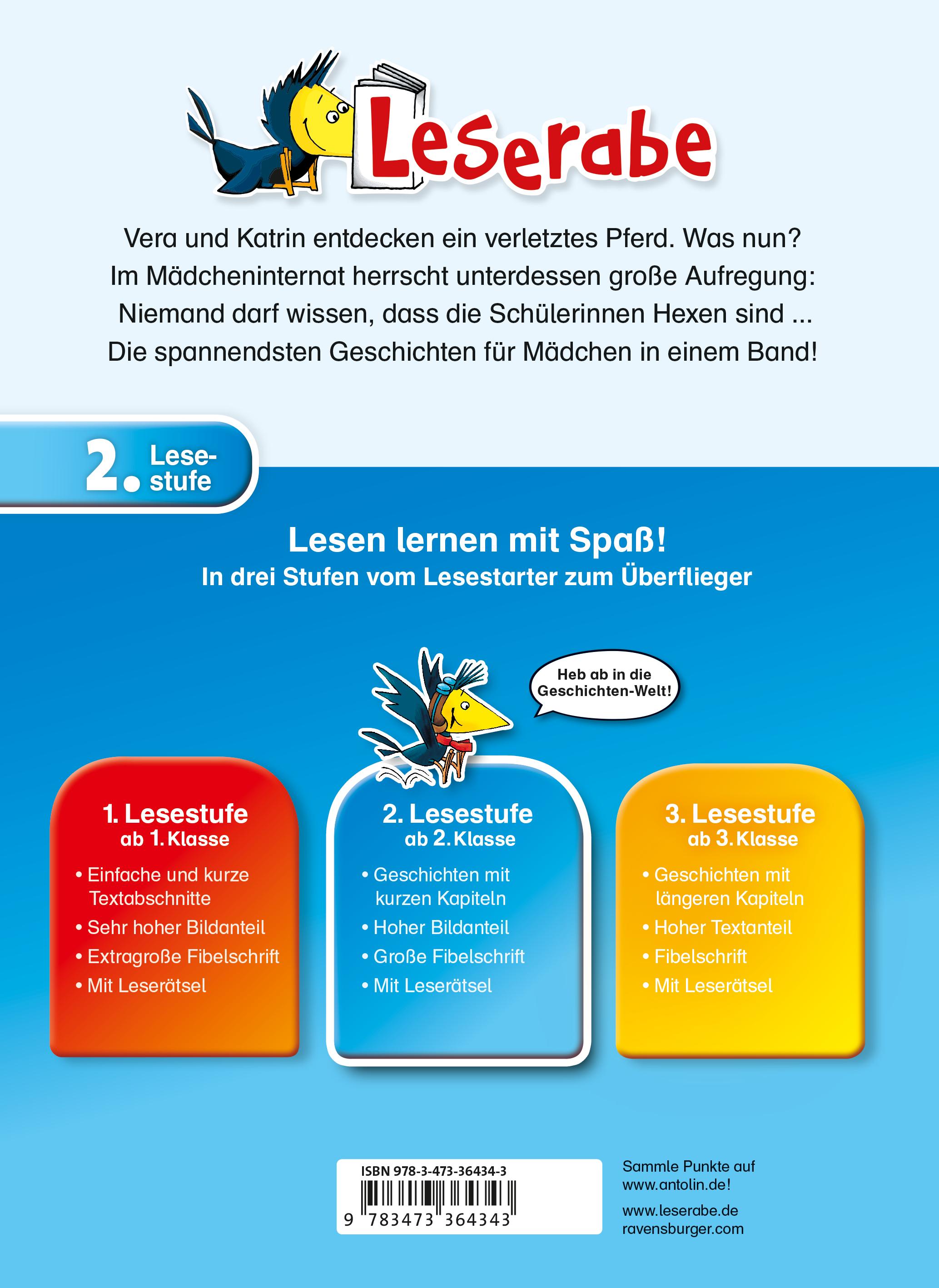 Rückseitencover Erstlesegeschichten für Mädchen in der 2. Klasse - Leserabe 2. Klasse - Erstlesebuch für Kinder ab 7 Jahren