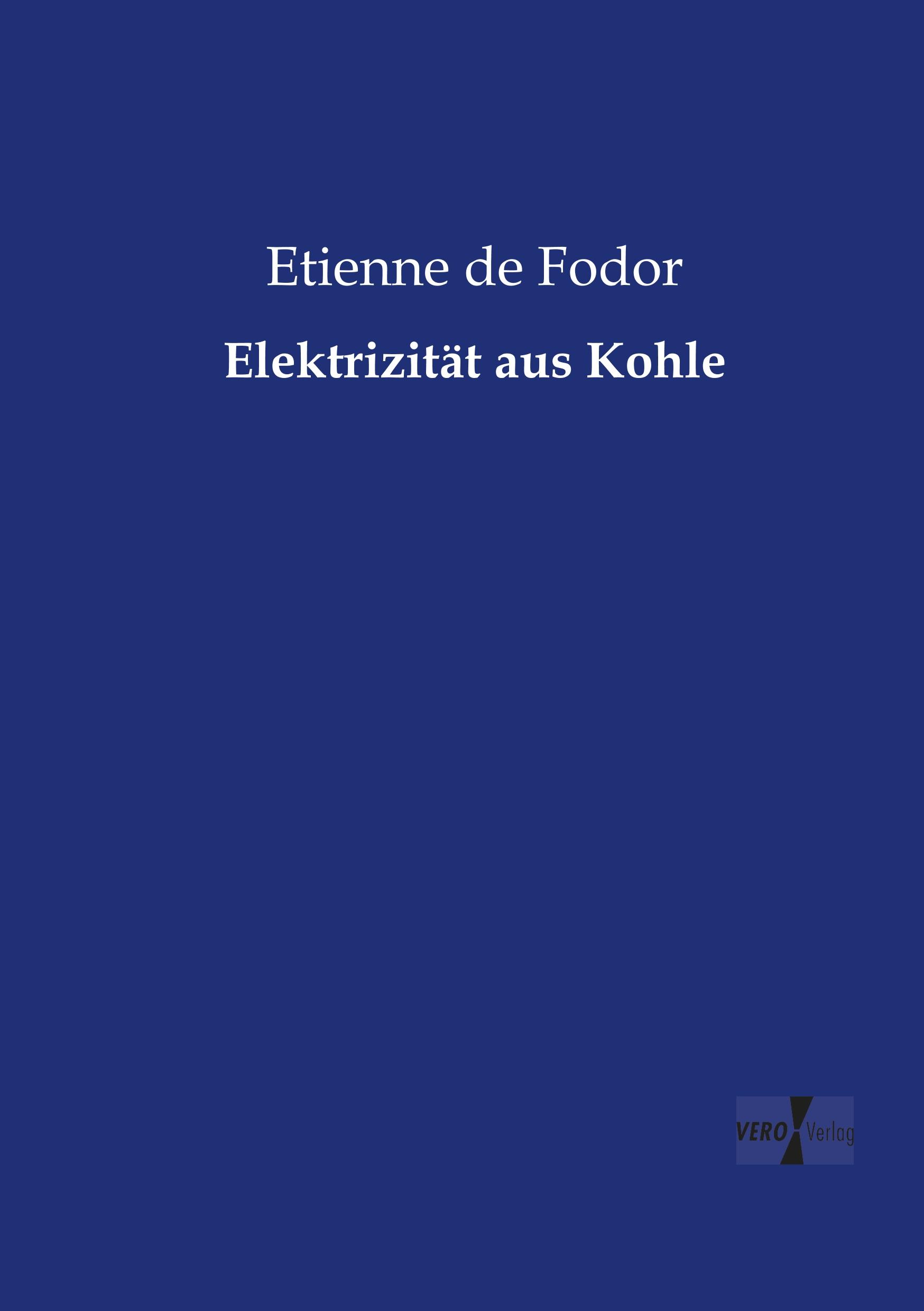 Vorderes Coverbild Elektrizität aus Kohle