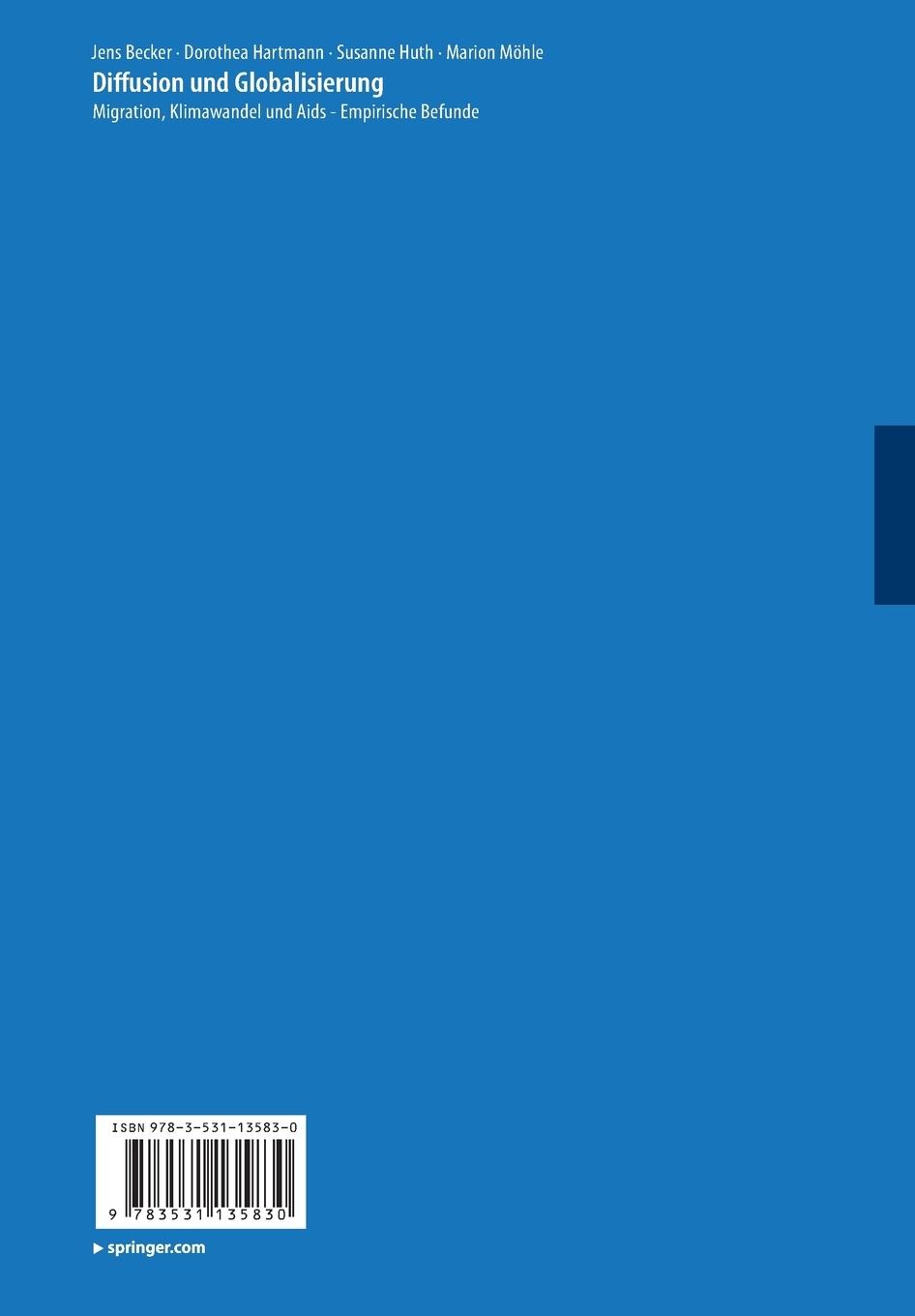 Rückseitencover Diffusion und Globalisierung