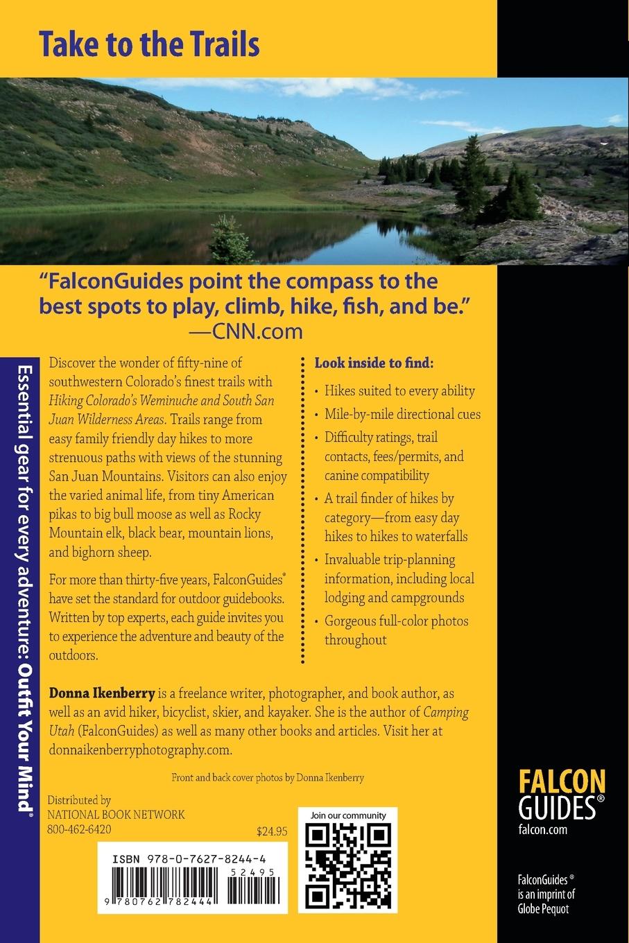 Rückseitencover Hiking Colorado's Weminuche and South San Juan Wilderness Areas