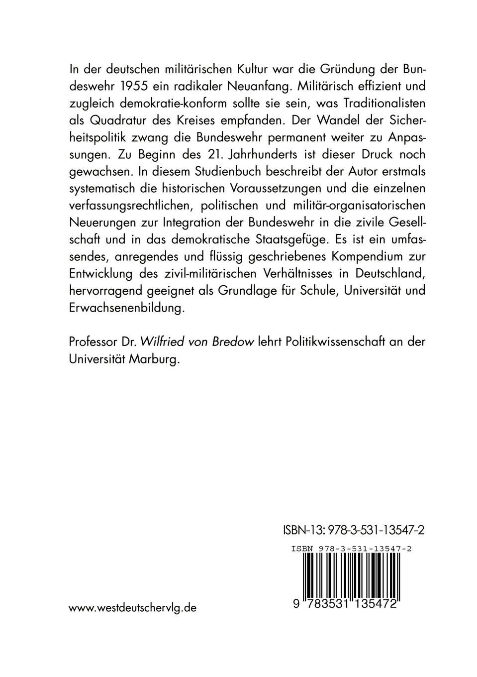Rückseitencover Demokratie und Streitkräfte