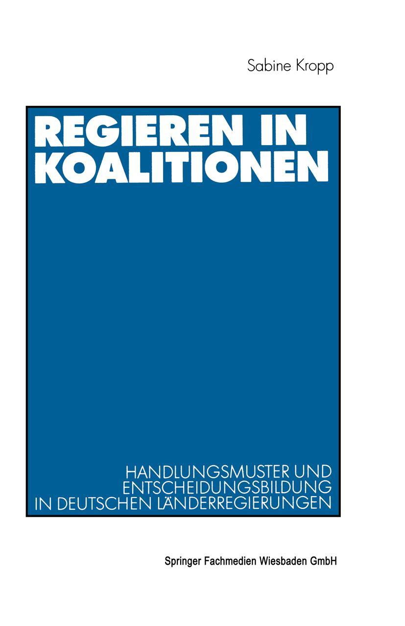 Vorderes Coverbild Regieren in Koalitionen
