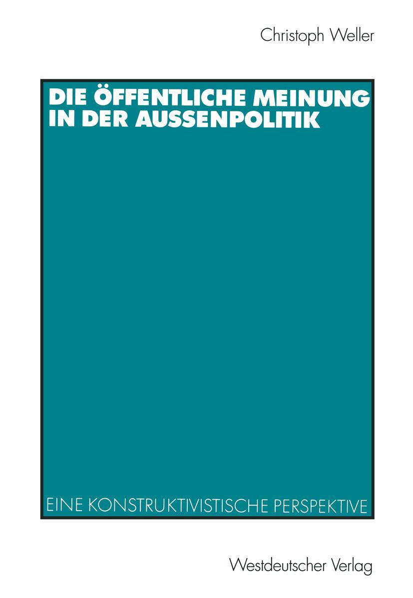 Vorderes Coverbild Die öffentliche Meinung in der Außenpolitik
