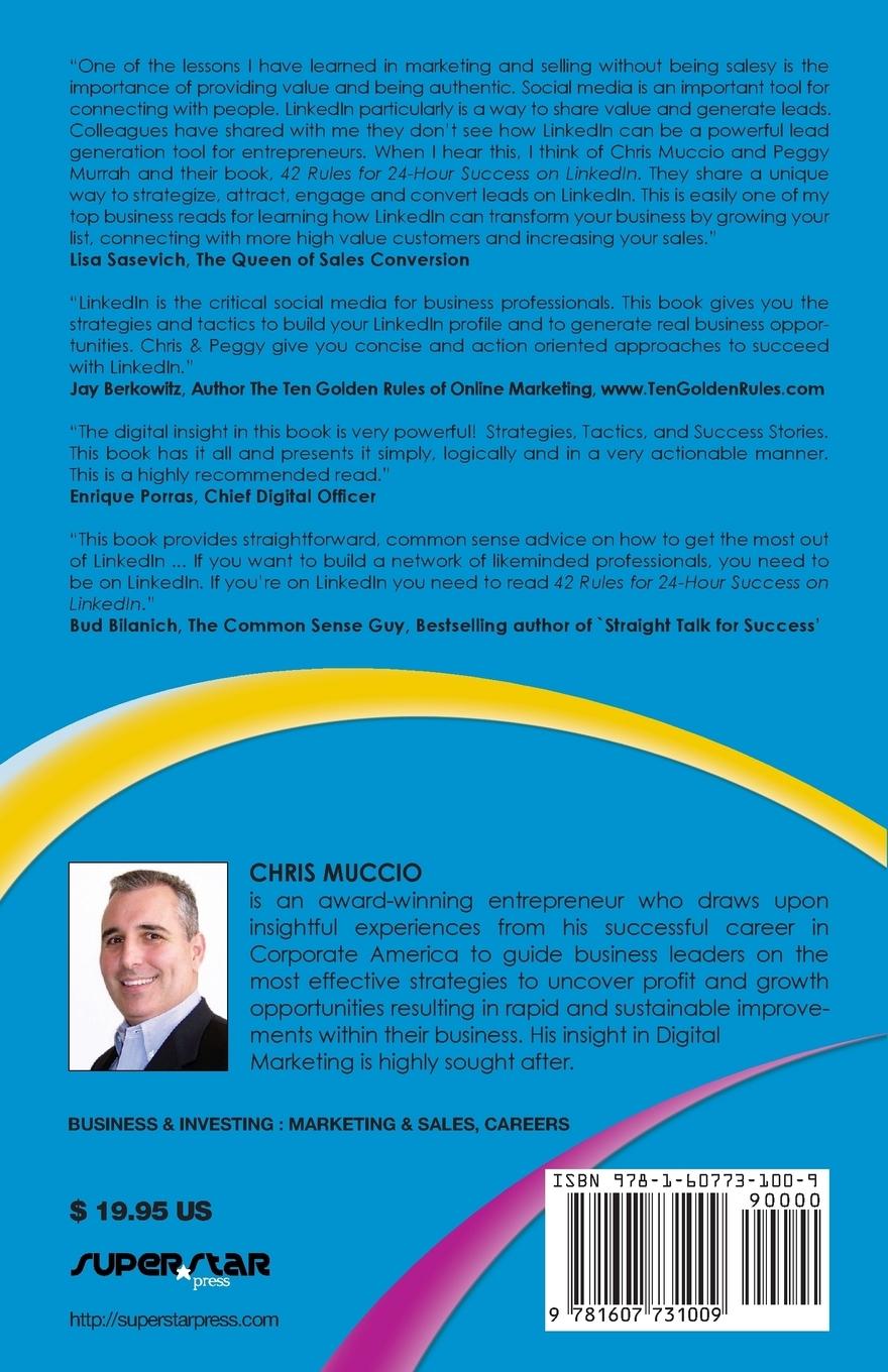 Rückseitencover 42 Rules for 24-Hour Success on Linkedin (2nd Edition)