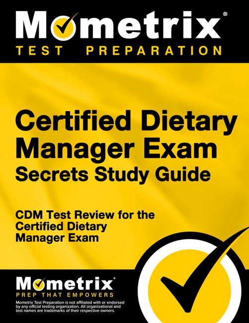 Vorderes Coverbild Certified Dietary Manager Exam Secrets Study Guide